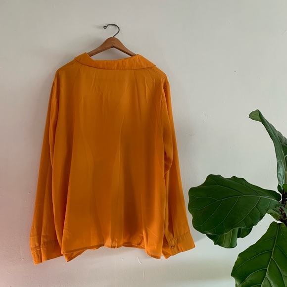 ⚡️LAST CHANCE! SHEIN 2XL Orange Knot Detail Blouse - Picture 2 of 8